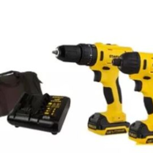 Combo Taladros Stanley Percutor + Atornillador + Bolso12v Combo Taladros Stanley Percutor + Atornillador + Bolso12v