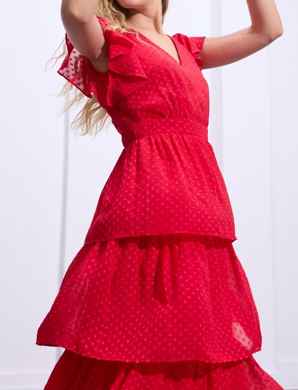 Vestido Capas ROJO