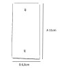 TAPA CIEGA RECTANGULAR P/CAJA DE LLAVE TAPA CIEGA RECTANGULAR P/CAJA DE LLAVE