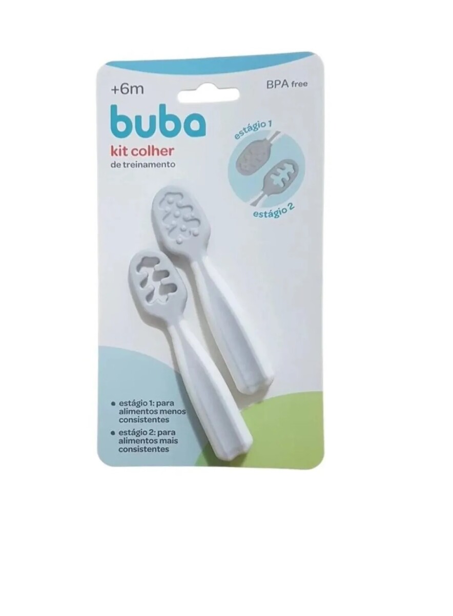 Set cubiertos BLW BUBA - gris 