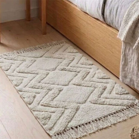 Alfombra Fleece C/Flecos 50X80Cm Zigzag Alfombra Fleece C/Flecos 50X80Cm Zigzag