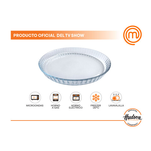 Fuente De Vidrio Templado Hudson Redonda Para Horno 27 Cm Fuente De Vidrio Templado Hudson Redonda Para Horno 27 Cm