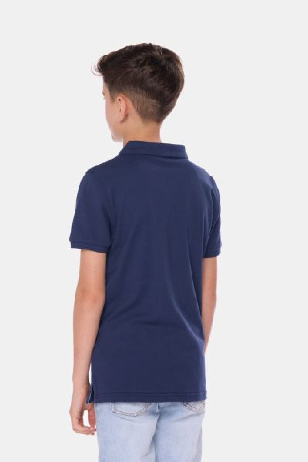 REMERA POLO PIQUE LISA Azul