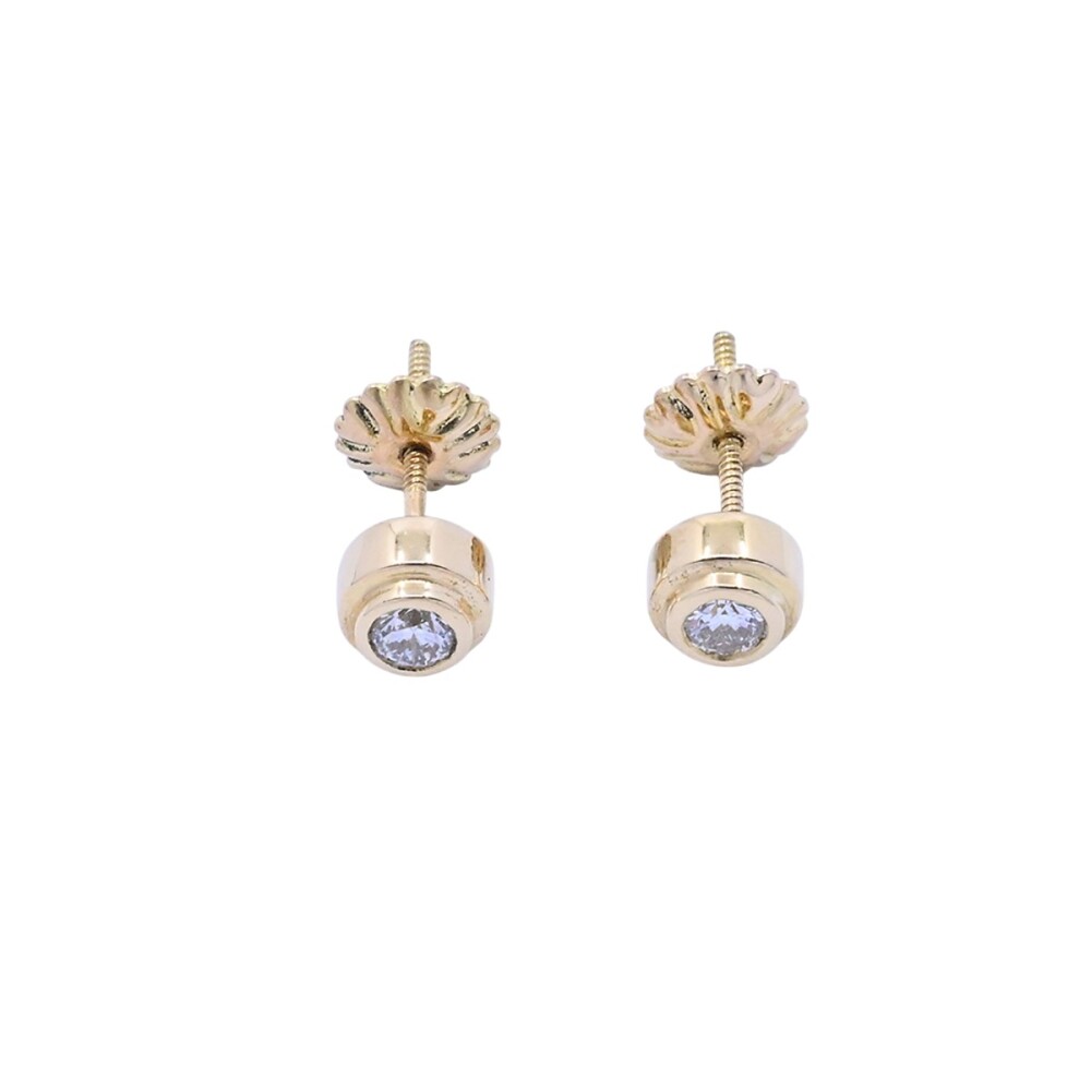 Caravanas oro18k y brillantes. Caravanas oro18k y brillantes.