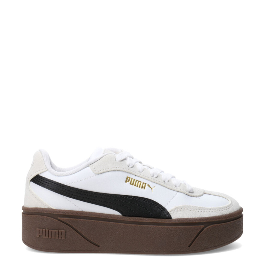 Championes de Mujer Puma Club II Era Platform Blanco - Marrón