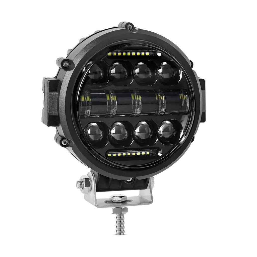 SEMIOPTICAS - 7 " REDONDA 39 LEDS 12/24V JEEP/MOTO -
