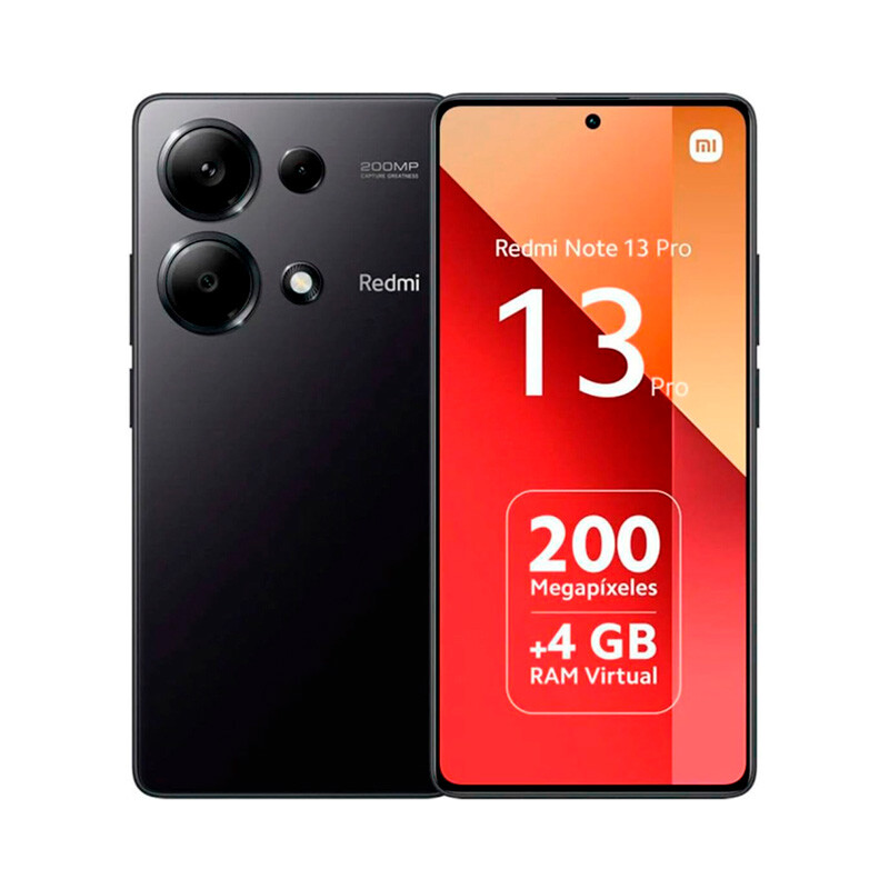 Celular Xiaomi Redmi Note 13 Pro 512GB 12GB Black DS Celular Xiaomi Redmi Note 13 Pro 512GB 12GB Black DS