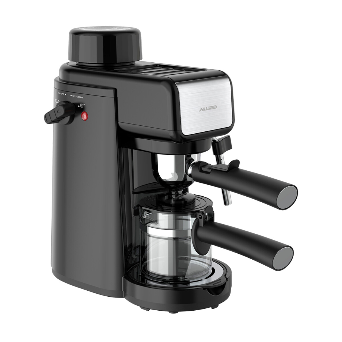 Cafetera Express Allied Al-Ecm80 240Ml 800W Universo Binario - NEGRO 