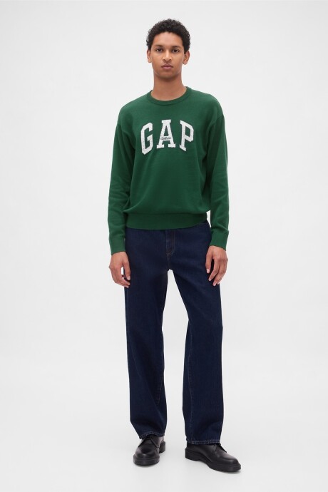 Buzo Logo Gap Hombre Evergreen Glamour