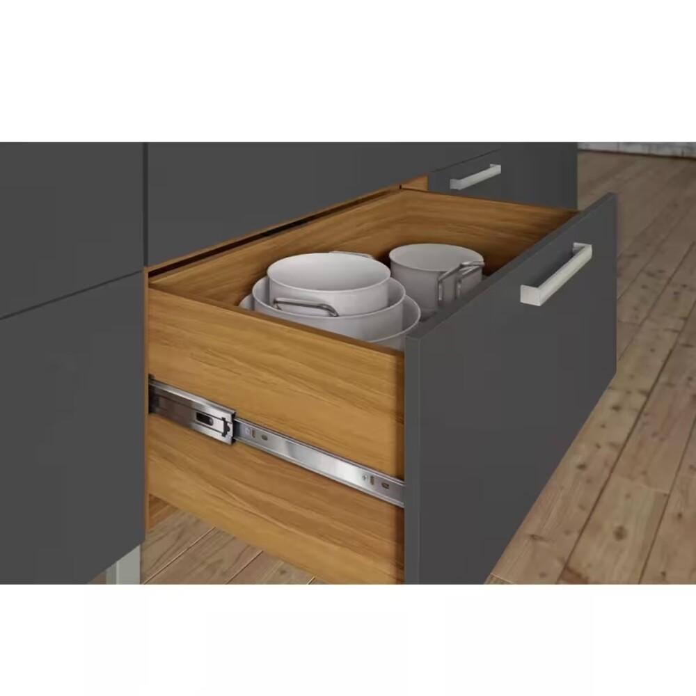 Bajo mesada Burguesa Gris 80cm 1 puerta 1 cajón Bajo Mesada Burguesa Gris 80cm 1 Puerta 1 Cajón