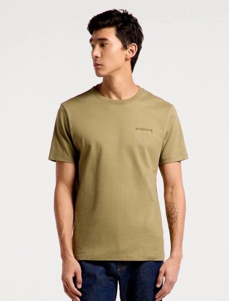 CAMISETA MANGA CORTA CON ESTAMPA VERDE