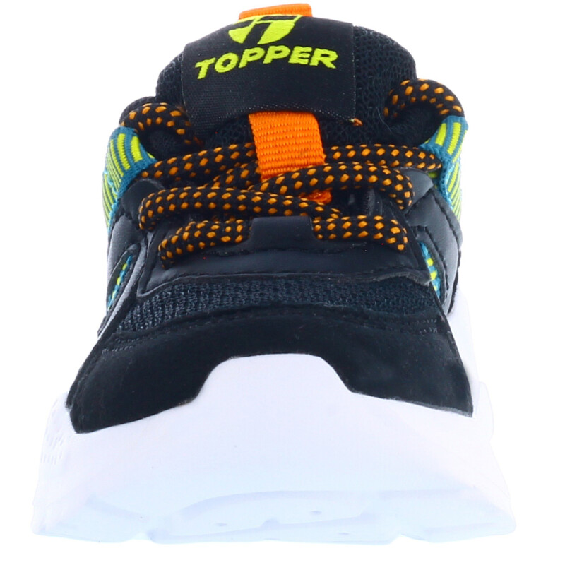 Championes Infantiles Topper Chalpa Bebe Negro - Verde - Anaranjado