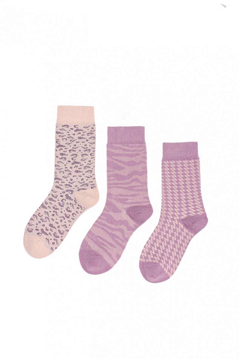 Medias Pack x3 Animal Print - Surtido 