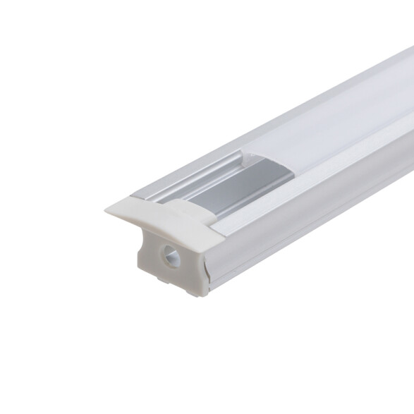 Perfil de aluminio para embutir yeso 2m 25x14,5mm IX4682X