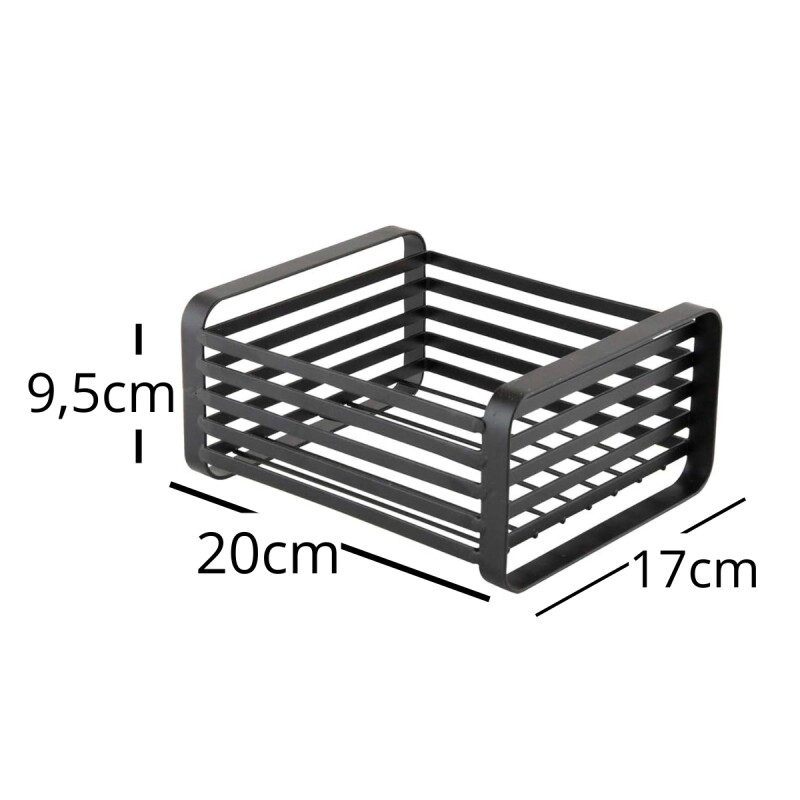 Servilletero de mesa acero NEGRO