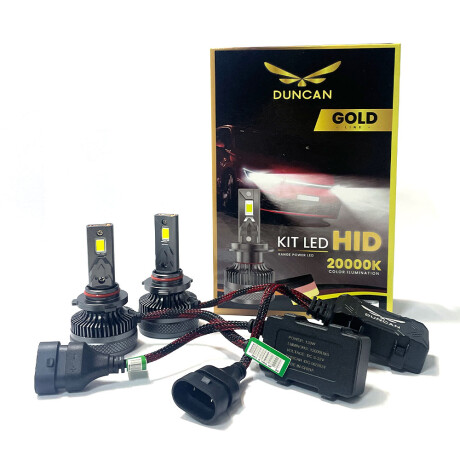 LAMPARA - KIT LED HB3 9005 12/24V 120W 12.000 LM GOLD PACK DUNCAN LAMPARA - KIT LED HB3 9005 12/24V 120W 12.000 LM GOLD PACK DUNCAN
