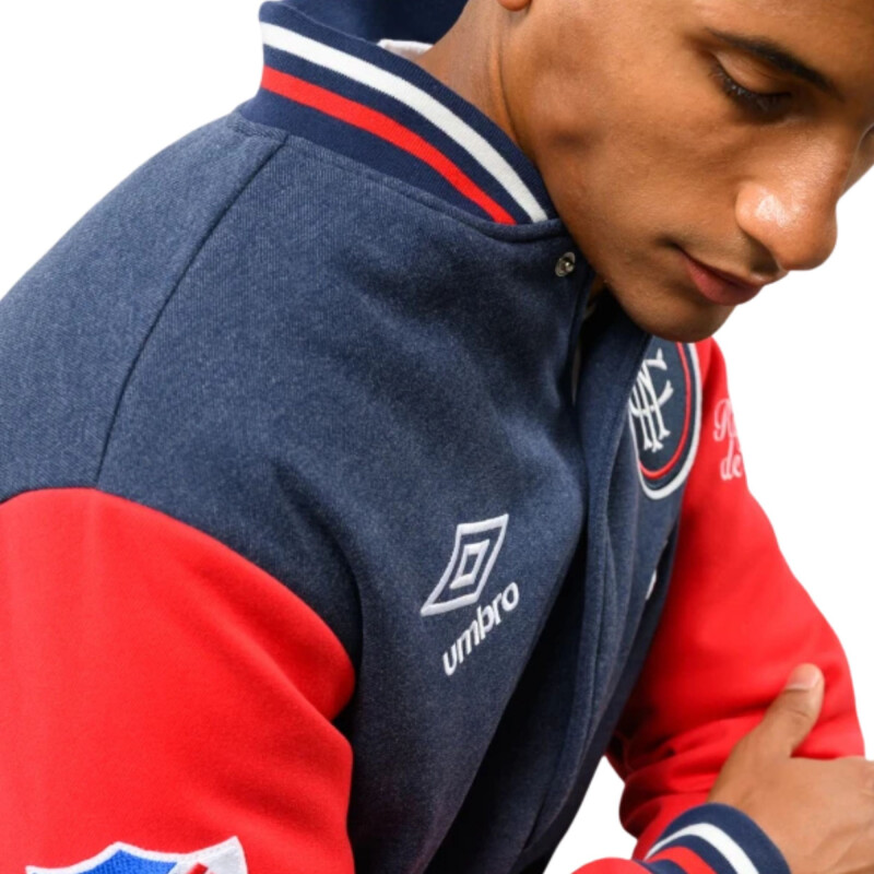 Campera Umbro Bomber Vent Hombre Nu143109 Azul-rojo