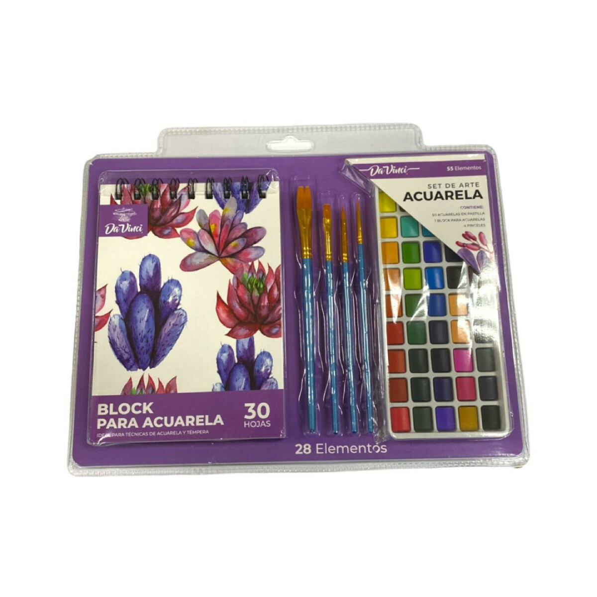 Set de Acuarelas con Block Da Vinci 