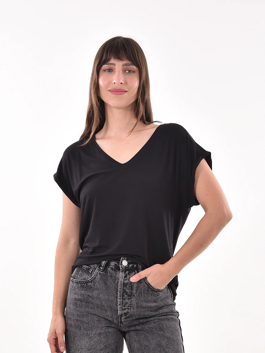REMERA TELMA - NEGRO 