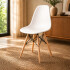 Silla Comedor X6 Combohome Eames Reforzada Premium Nórdica Blanco 1