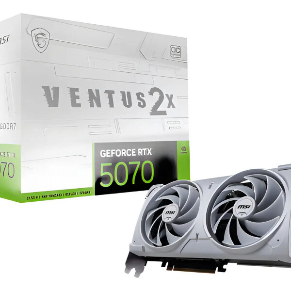 Msi Rtx 5070 12g Ventus 2x Oc White TARJETA VIDEO MSI RTX5070 VENTUS 2X OC W