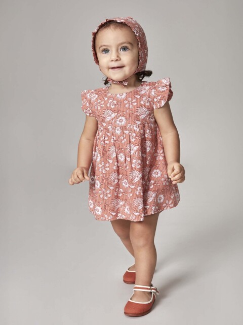 Conjunto Vestido Flor India Gris