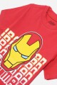 Remera niño Avengers ROJO