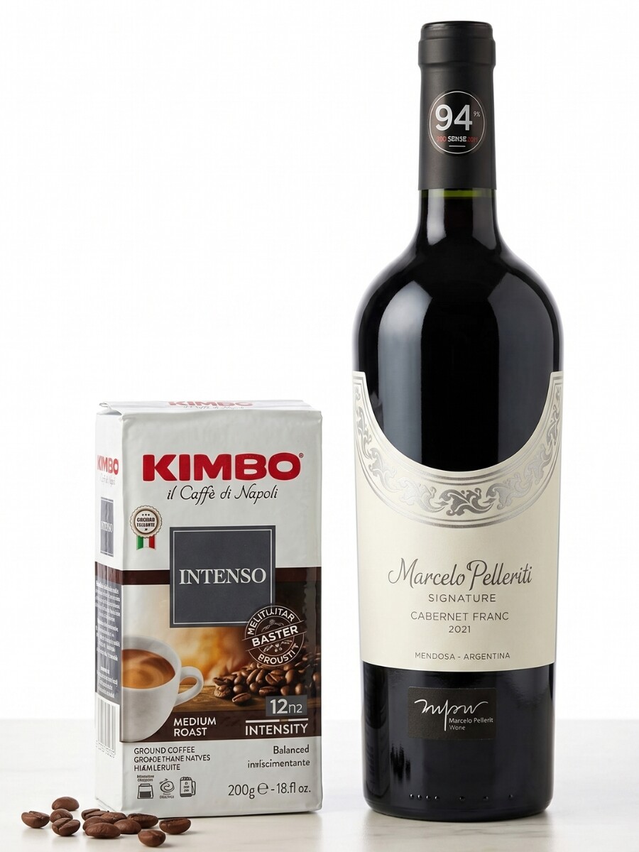 Marcelo Pelleriti Signature Cabernet Franc + café Kimbo Intenso de regalo 