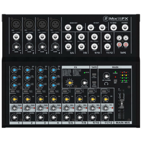 Consola 12 canales,MIXER Compacto Mix12FX (EU) Consola 12 canales,MIXER Compacto Mix12FX (EU)