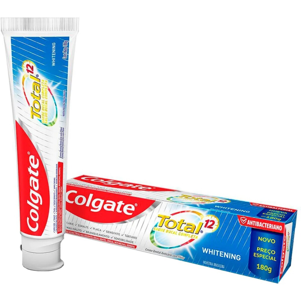 Pasta De Dientes Colgate Total Whitening 180 Grs. 