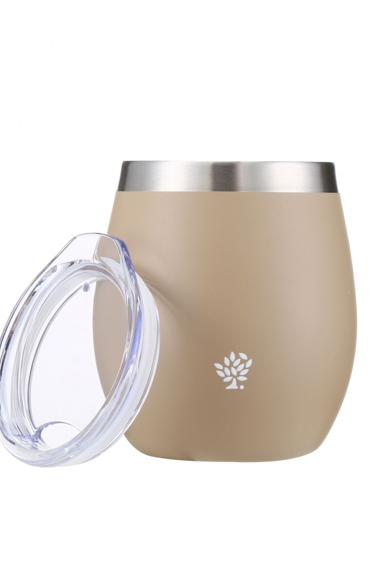 MATE TERRANO ACERO C/ TAPA 130ML ARENA