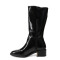 Botas de Mujer Miss Carol JUSTY en punta bucanera Negro