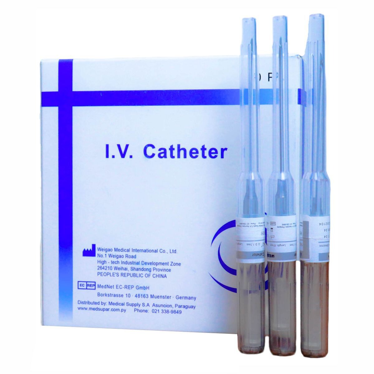 CATETER I.V. N° 16 GRIS (MEDSUPAR) BLIST 