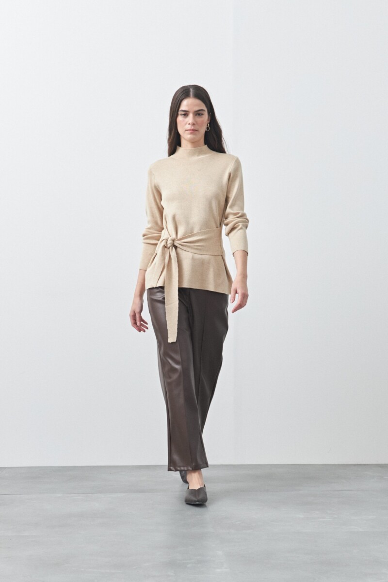 POLERA CORNELIA Beige Melange