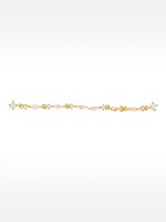 Pendientes Con Circonitas Y Perlas - Plata De Ley 925 dorado