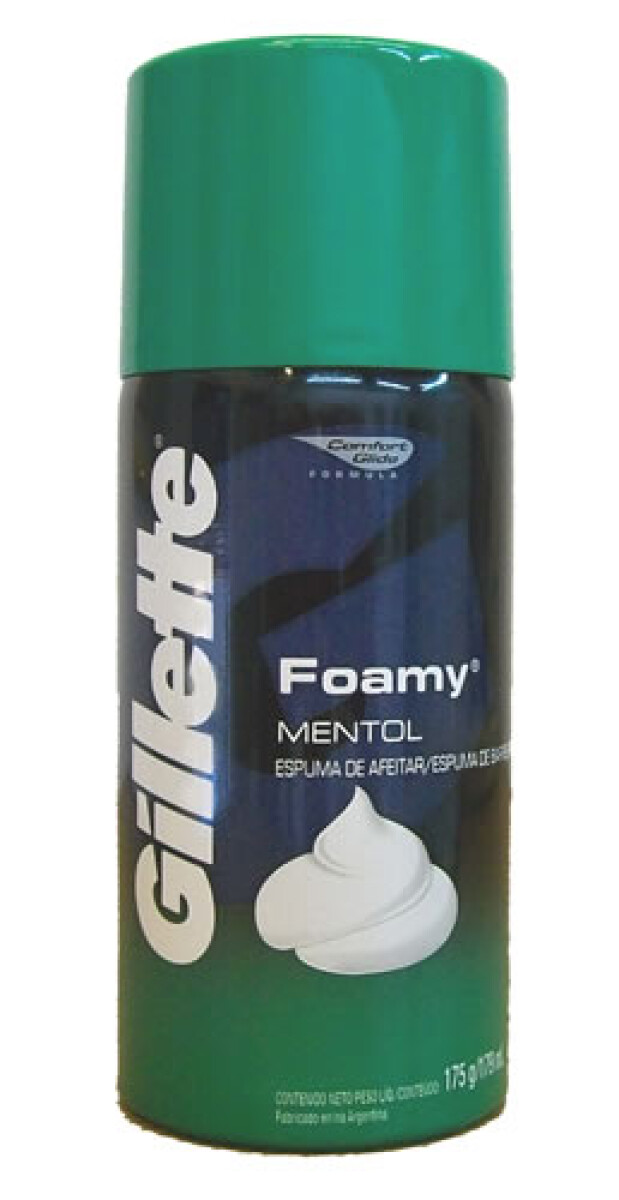 ESPUMA DE AFEITAR GILLETTE FOAMY MENTOL 175 GR 