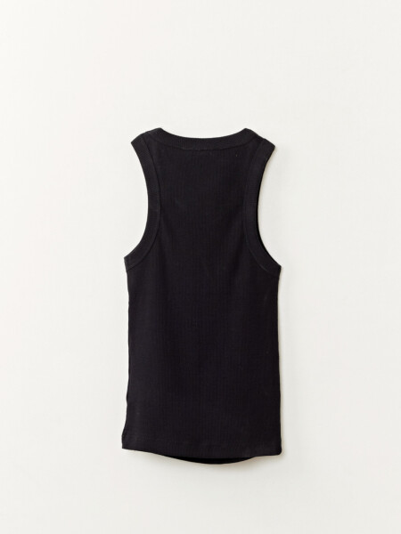 Musculosa rib Negra