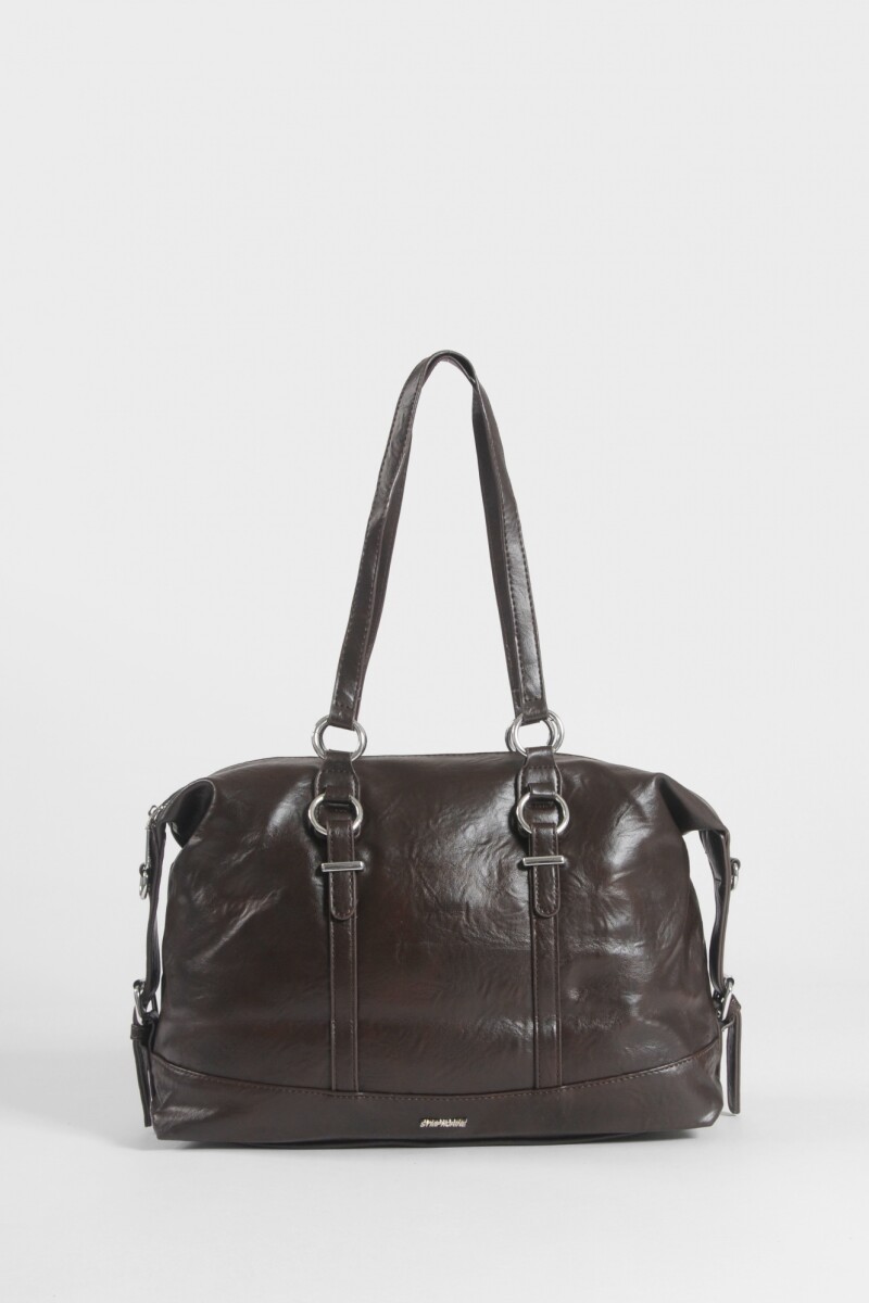 Bolso bandolera straps chocolate