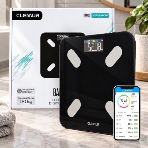 Balanza De Baño Inteligente App Bascula Monitor Medicion Conexion Digital 180 Kg Imback Color Negro Balanza De Baño Inteligente App Bascula Monitor Medicion Conexion Digital 180 Kg Imback Color Negro