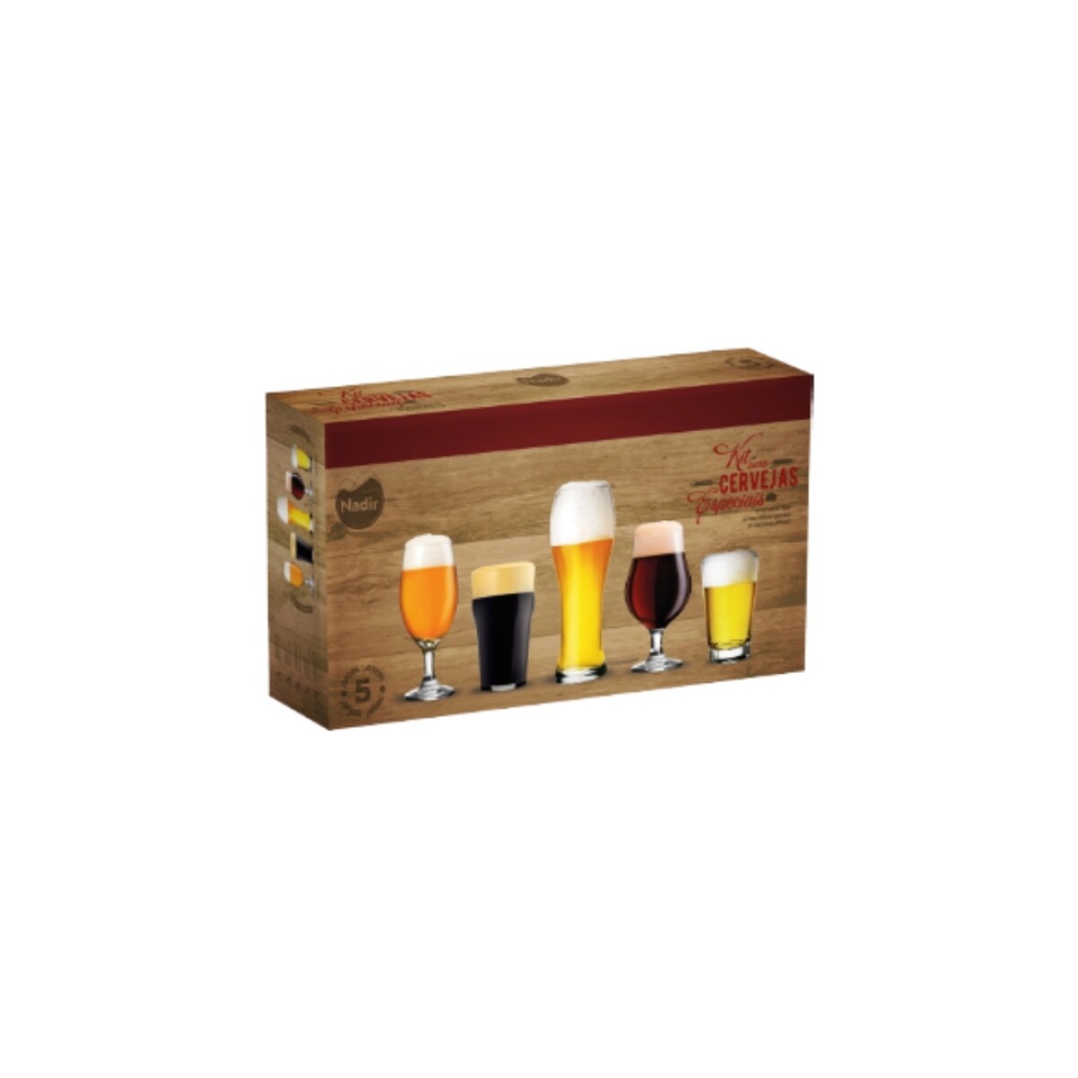 KIT PARA CERVEZAS ESPECIAL 5 PIEZAS - Sin color 