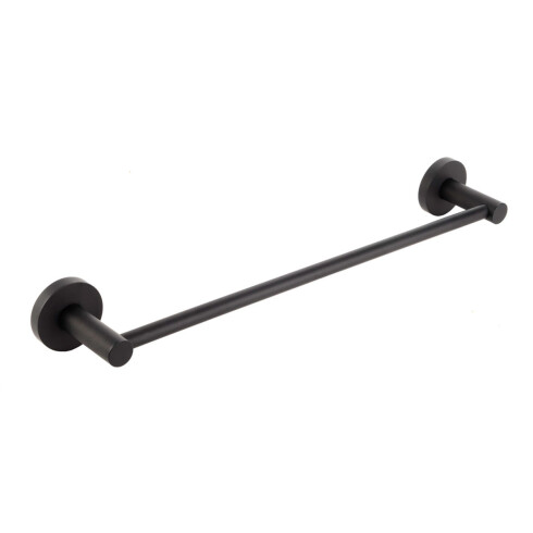 Toallero Barral 40Cm Terminacion Negro Mate 000