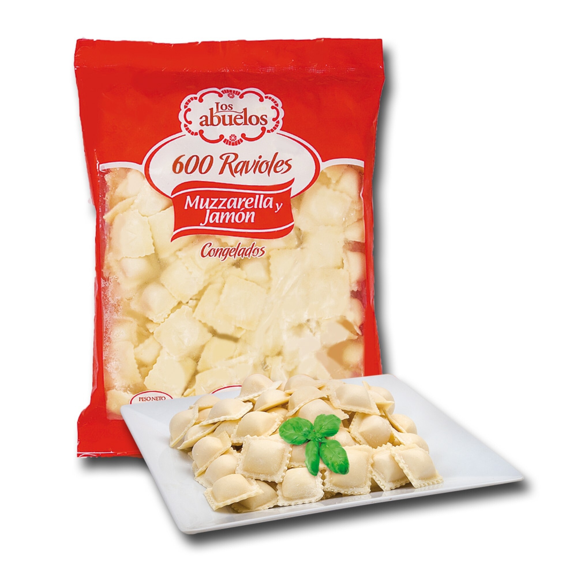 RAVIOL DE JAMON Y MUZARELLA 3 KG. 600 UNIDADES — Marmatu