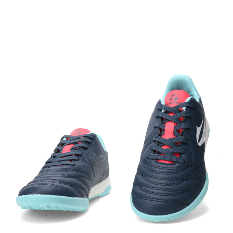 Championes de Mujer Topper Futbol 5 San Ciro V Tf Azul - Rosado