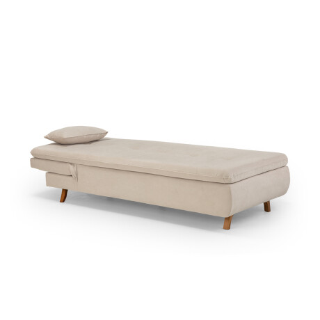 Chaise Cama Maira - Tela Microfibra 9901 (Soft Beige)