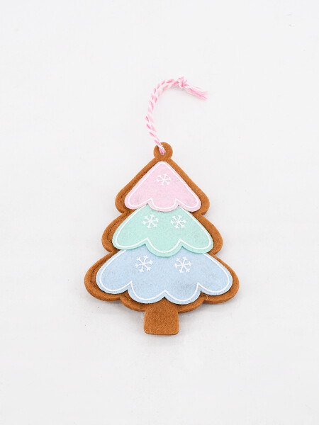 ADORNO COLGANTE FIELTRO SET 2PCS PASTEL