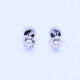 Caravanas oro 18k blanco y zafiro. Caravanas oro 18k blanco y zafiro.