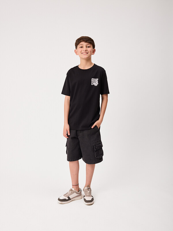 T-SHIRT MONTEGO TEEN RUSTY Negro