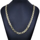 Gargantilla oro 18k eslabon forcet chato Gargantilla oro 18k eslabon forcet chato