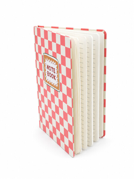 LIBRETA A5 CUADROS ROJO