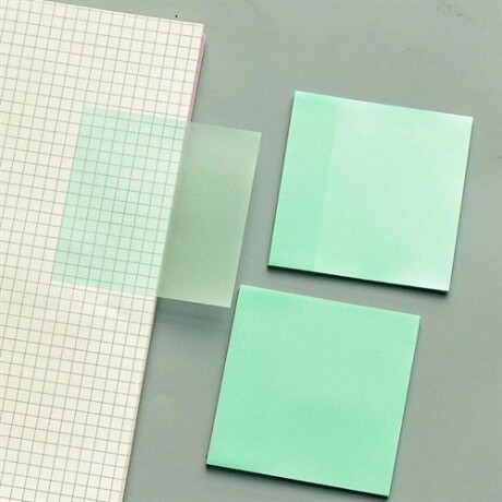 Notas adhesivas cuadradas Verde